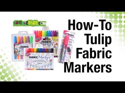 tulip fabric markers instructions